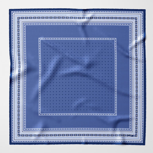 Verona - Silk Neckerchief - Blue - My Men's Shop