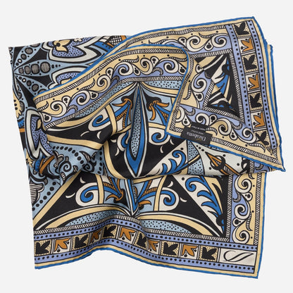 Capri - Silk Neckerchief - Azure - My Men's Shop