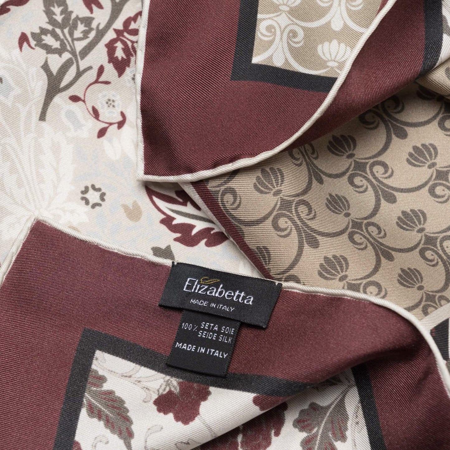 Napoli - Silk Neckerchief - Maroon