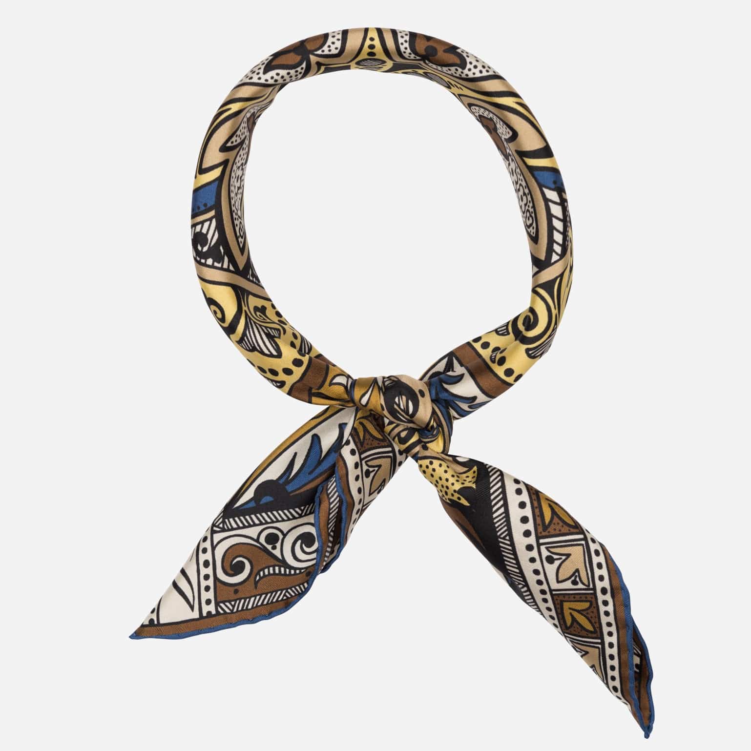 Capri - Silk Neckerchief - Yellow - My Men's Shop