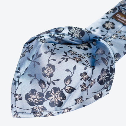 Silvio - Silk Jacquard Tie - Sky Blue - My Men's Shop