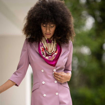 Serena - Silk Foulard - Fuchsia - My Men's Shop