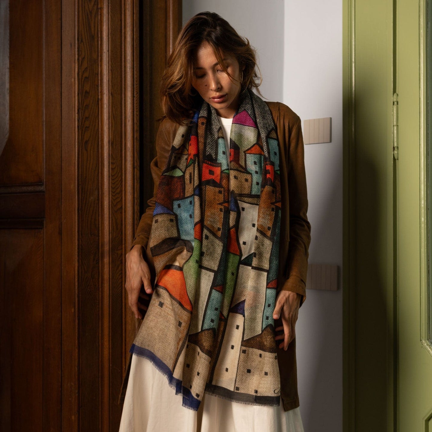 Villaggio - Wool Scarf - Tan - My Men's Shop