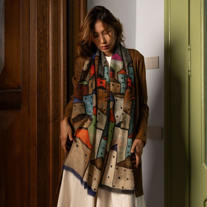 Villaggio - Wool Scarf - Tan - My Men's Shop