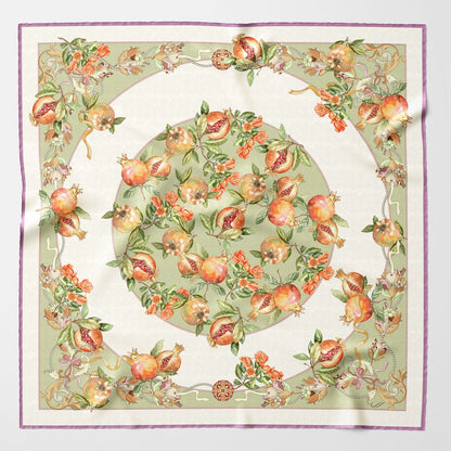 Melograno - Silk Foulard - Venetian Glass Green - My Men's Shop