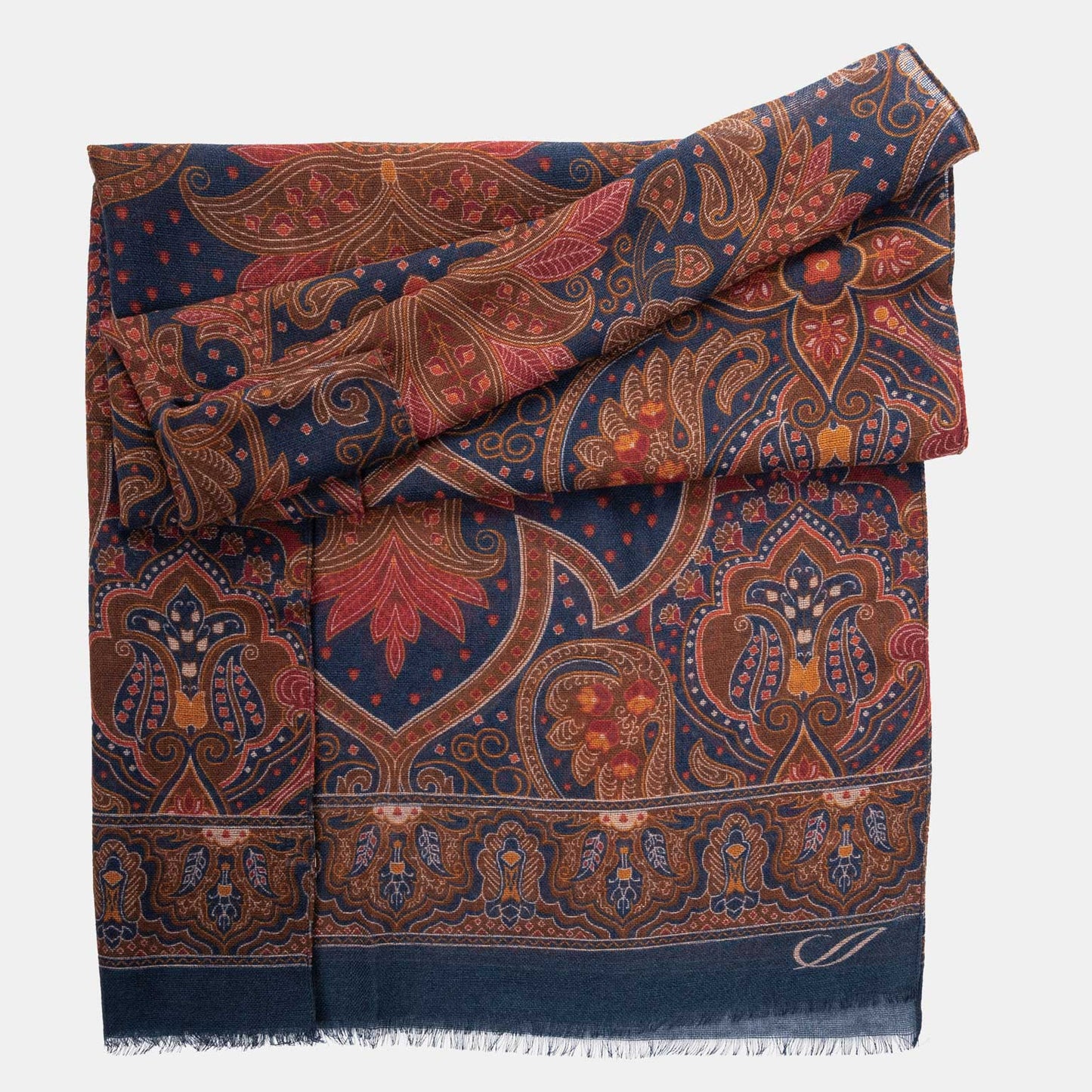 Uffizi - Wool Scarf - Indigo Blue - My Men's Shop