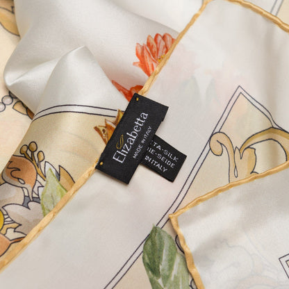 Melograno - Silk Foulard - White Gold - My Men's Shop