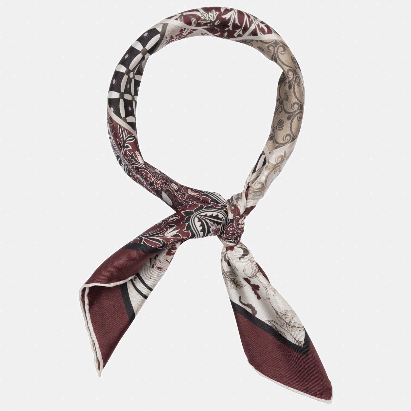 Napoli - Silk Neckerchief - Maroon