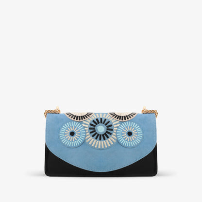 The Parama Blue Suede Leather Handbag