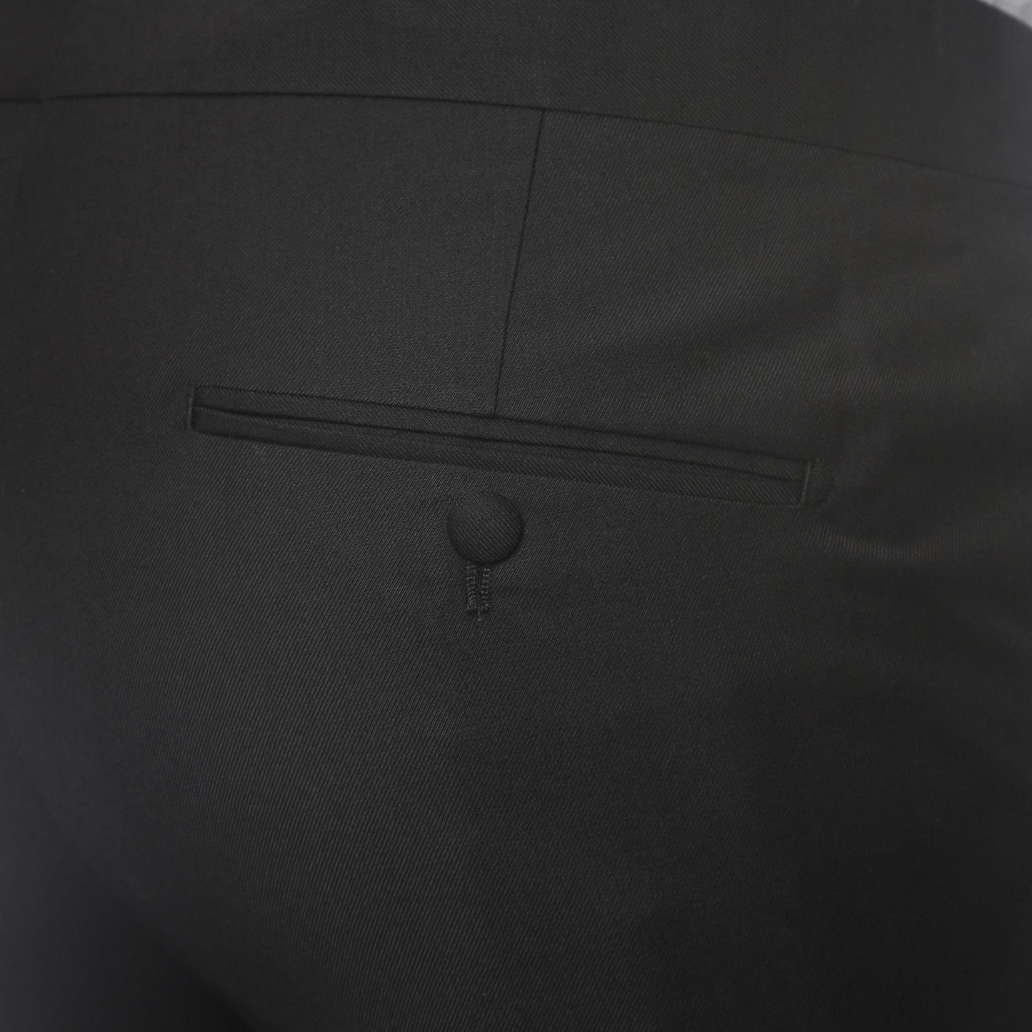 Ferrecci Men's Black Cutaway Regular Fit 2 Piece Tuxedo Suit