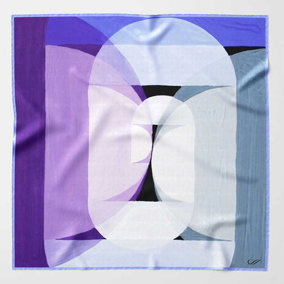 Harmony - Silk Pocket Square - Blue