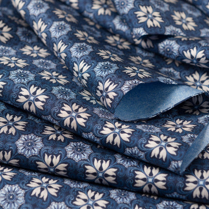 Appia - Reversible Silk Scarf - Blue - My Men's Shop