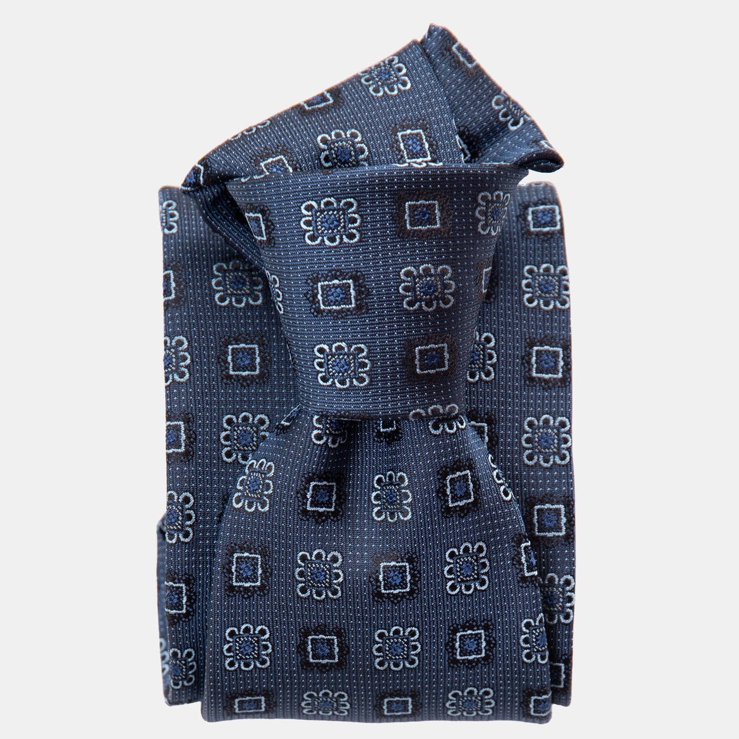 Trento - Silk Jacquard Tie - Blue - My Men's Shop