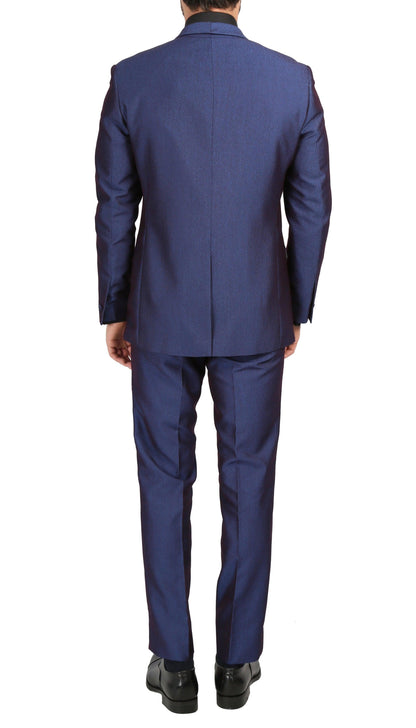 Ferrecci Men's Daxson Navy Slim Fit Shawl Collar 3pc Tuxedo
