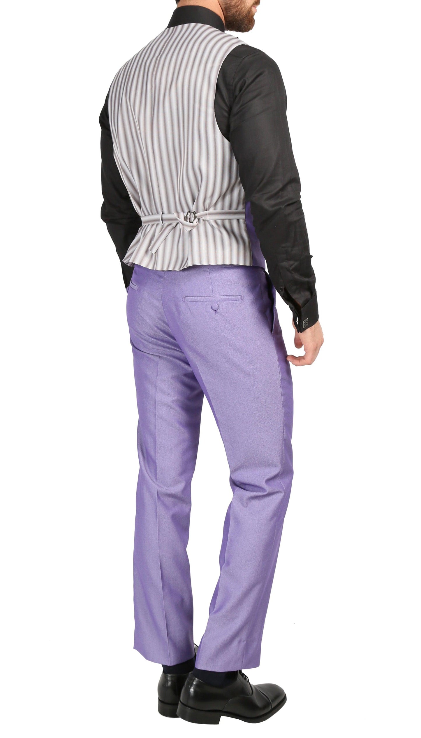 Ferrecci Men's Daxson Ultra Violet Slim Fit Shawl Collar 3pc Tuxedo