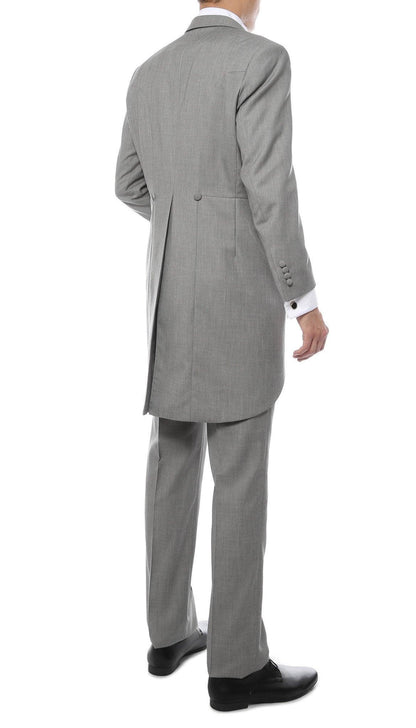 Ferrecci Men's Grey Cutaway Regular Fit 2 Piece Tuxedo Suit