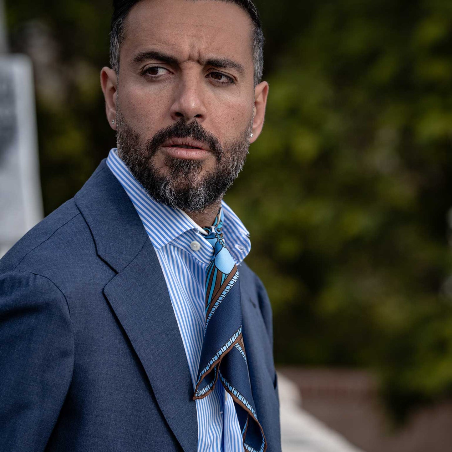 Lombardi - Silk Neckerchief - Blue
