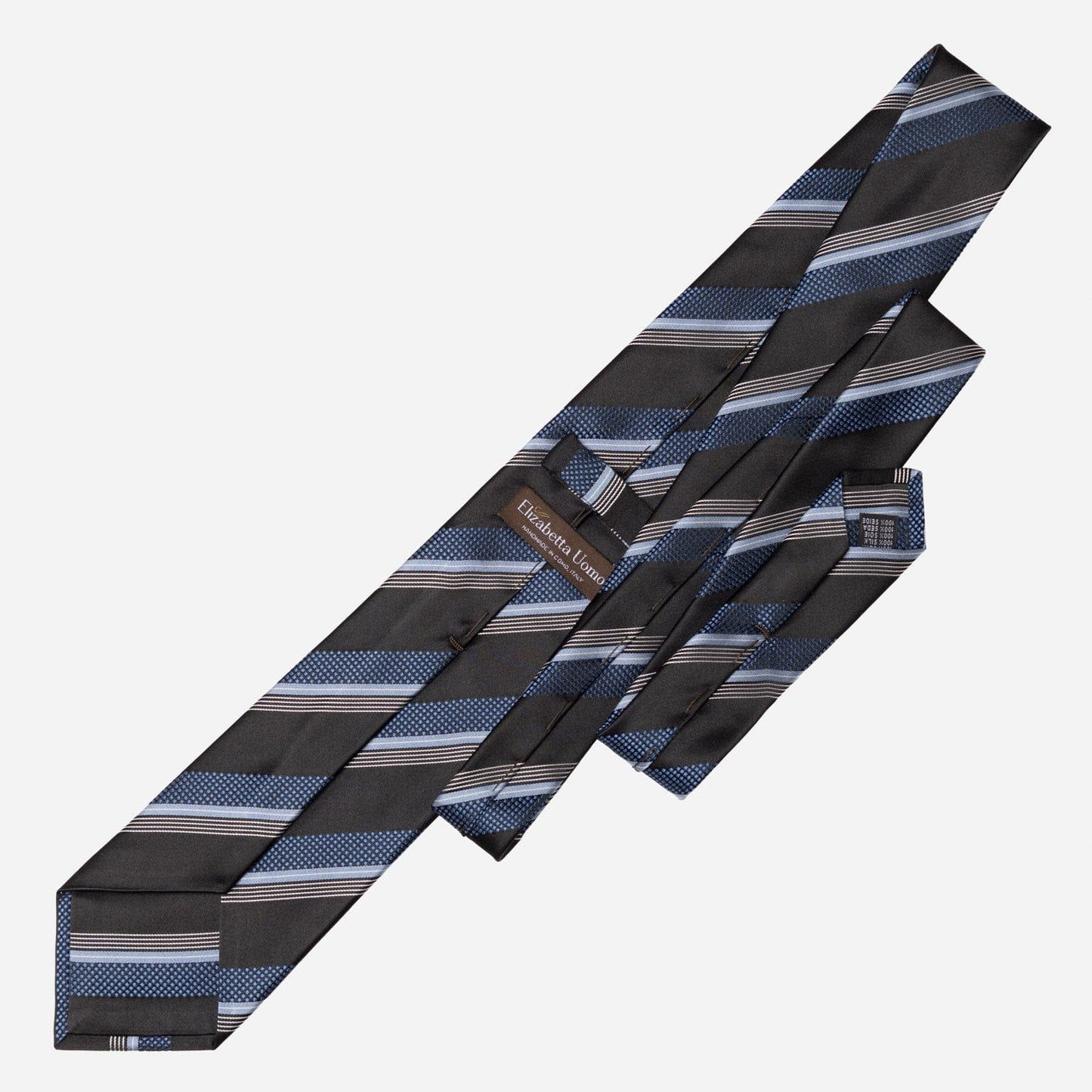 Corso - Silk Jacquard Tie - Black & Blue - My Men's Shop