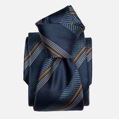 Corso - Silk Jacquard Tie - Petrol Blue - My Men's Shop