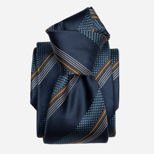 Corso - Silk Jacquard Tie - Petrol Blue - My Men's Shop