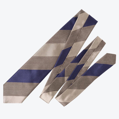 Conero - Silk Jacquard Tie - Taupe Grey - My Men's Shop