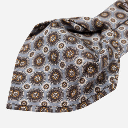 La Vigna - Printed Wool & Silk Tie - Grey - My Men's Shop