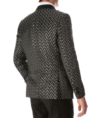 Men's Pronto Silver Star Modern Fit Tuxedo Blazer