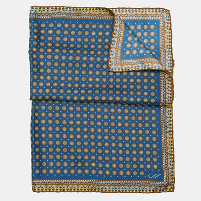 Toscana - Silk Neckerchief - Prussian Blue - My Men's Shop