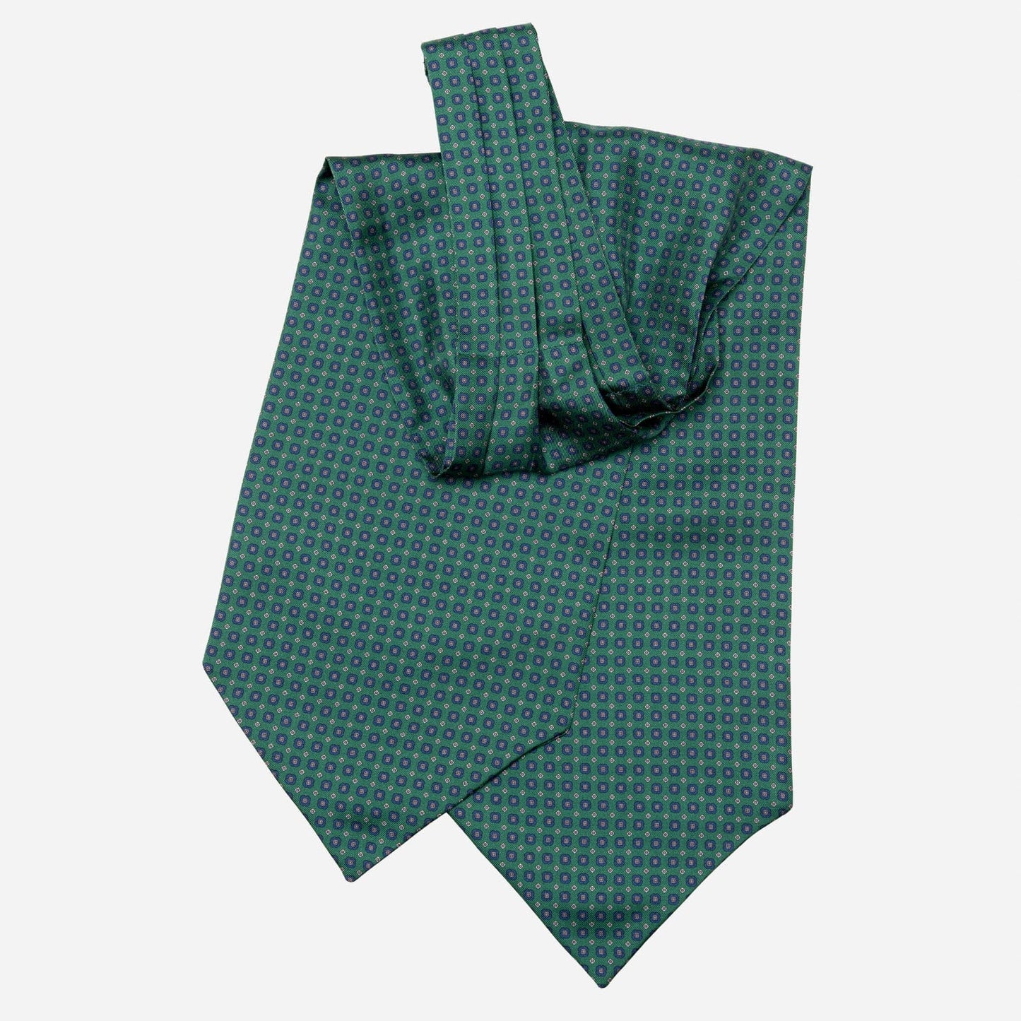 Navona - Silk Ascot Cravat Tie - Green - My Men's Shop