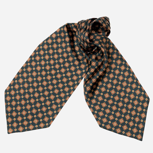 Barberini - Silk Ascot Cravat Tie - Forest - My Men's Shop