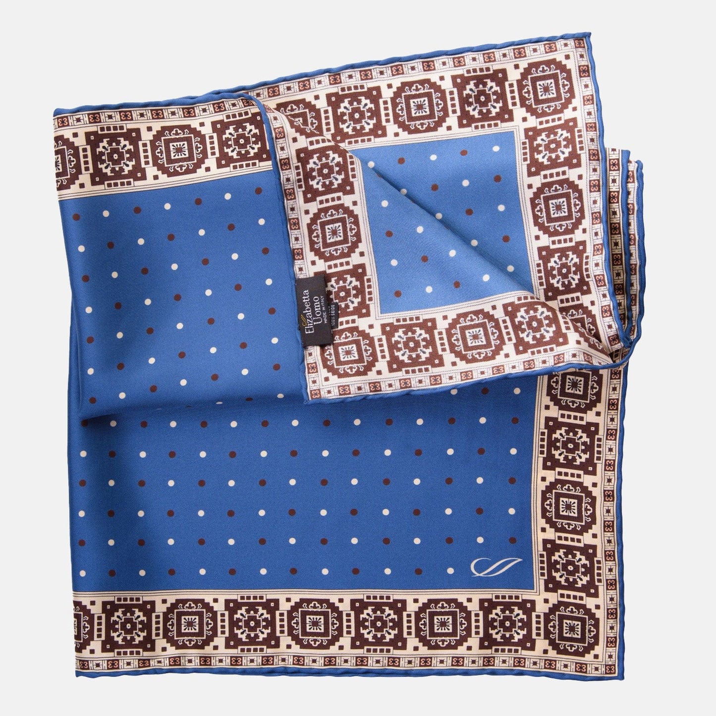 Bergamo - Silk Neckerchief - Blue