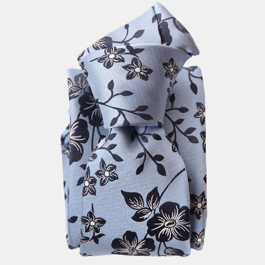 Silvio - Silk Jacquard Tie - Sky Blue