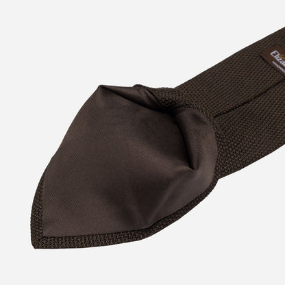 Mocha - Brown Silk Grenadine Tie - My Men's Shop