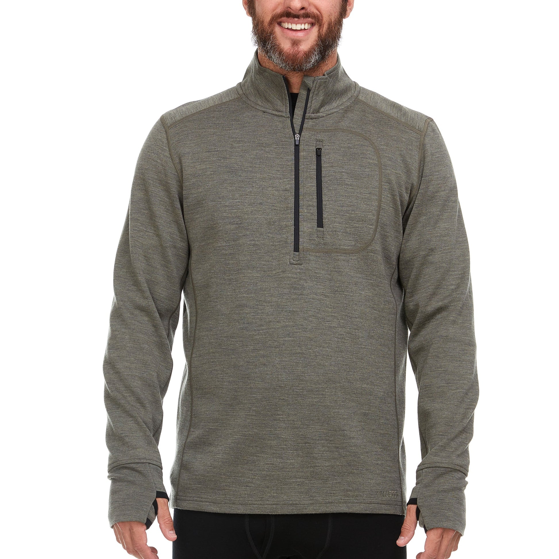 Expedition - Men's Wool 1/4 Zip Wilderness - My Men's Shop