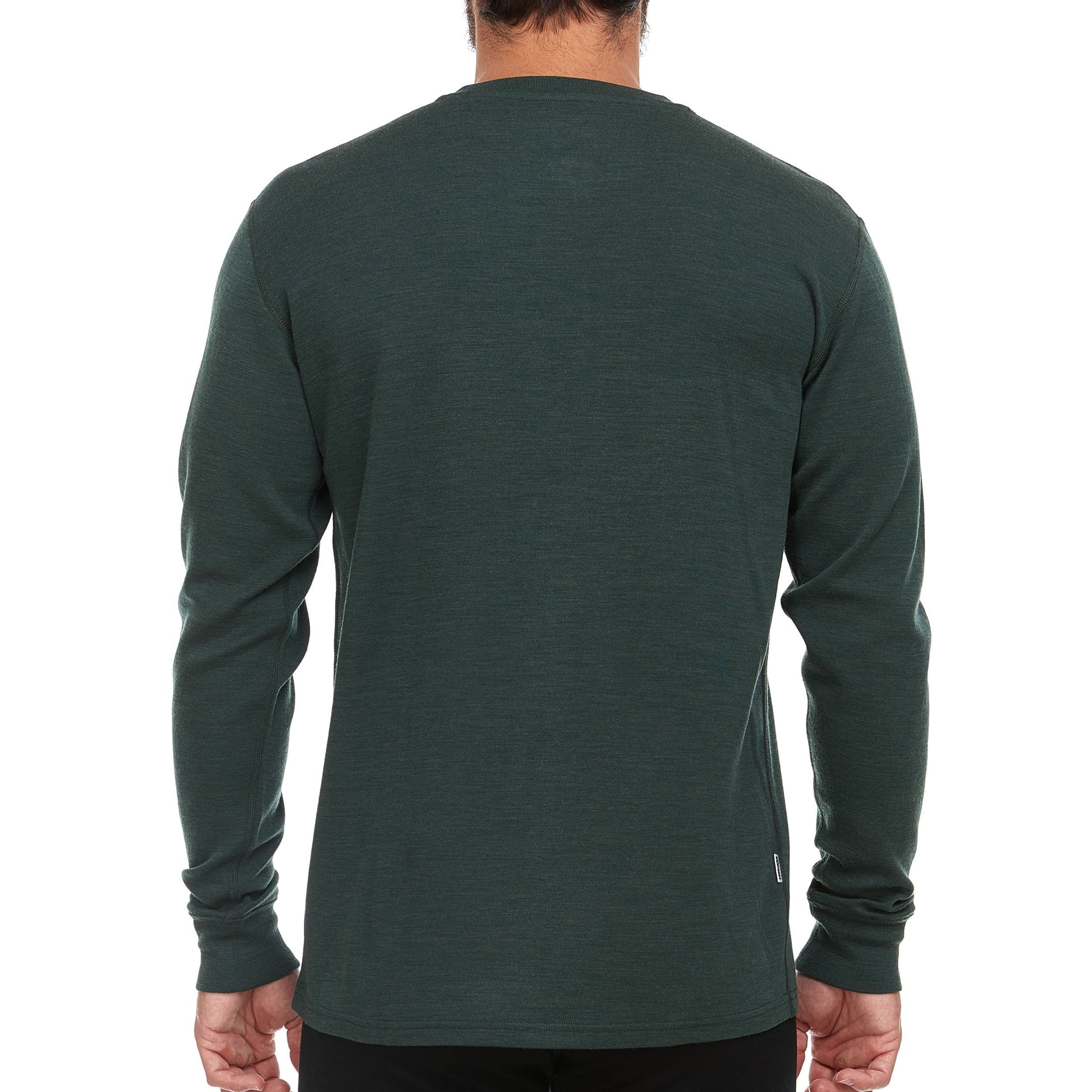 Midweight - Men's Long Sleeve Henley 100% Merino Wool - My Men's Shop