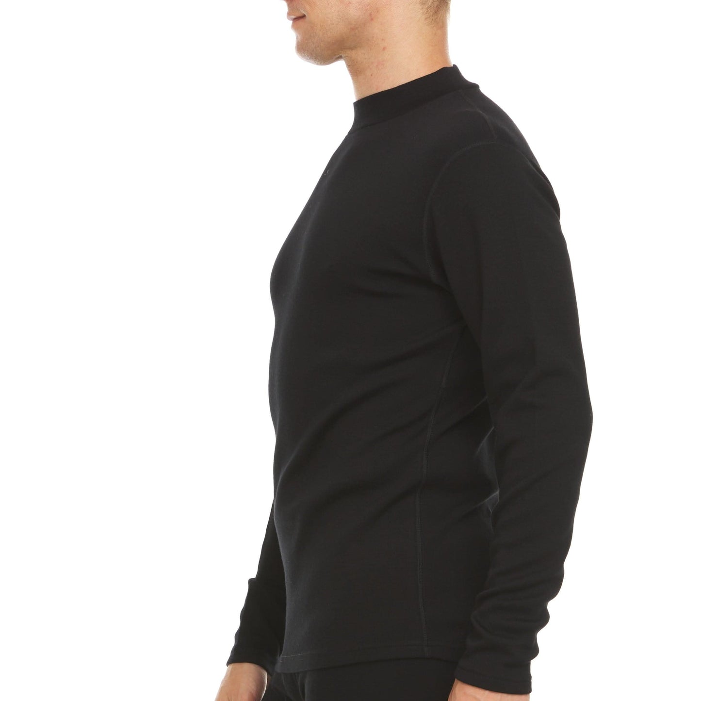 Heavyweight - Men's Mock Neck 100% Merino Wool - My Men's Shop