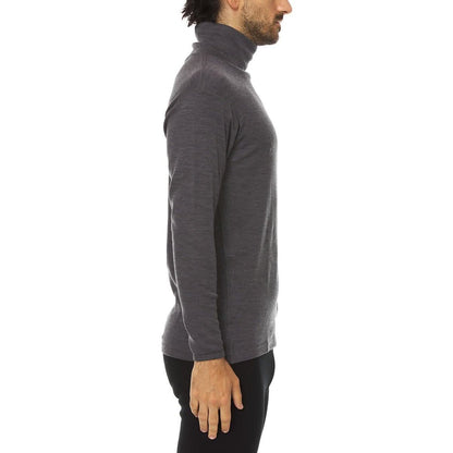 Cuello alto de lana de peso medio para hombre - 100 % lana merino