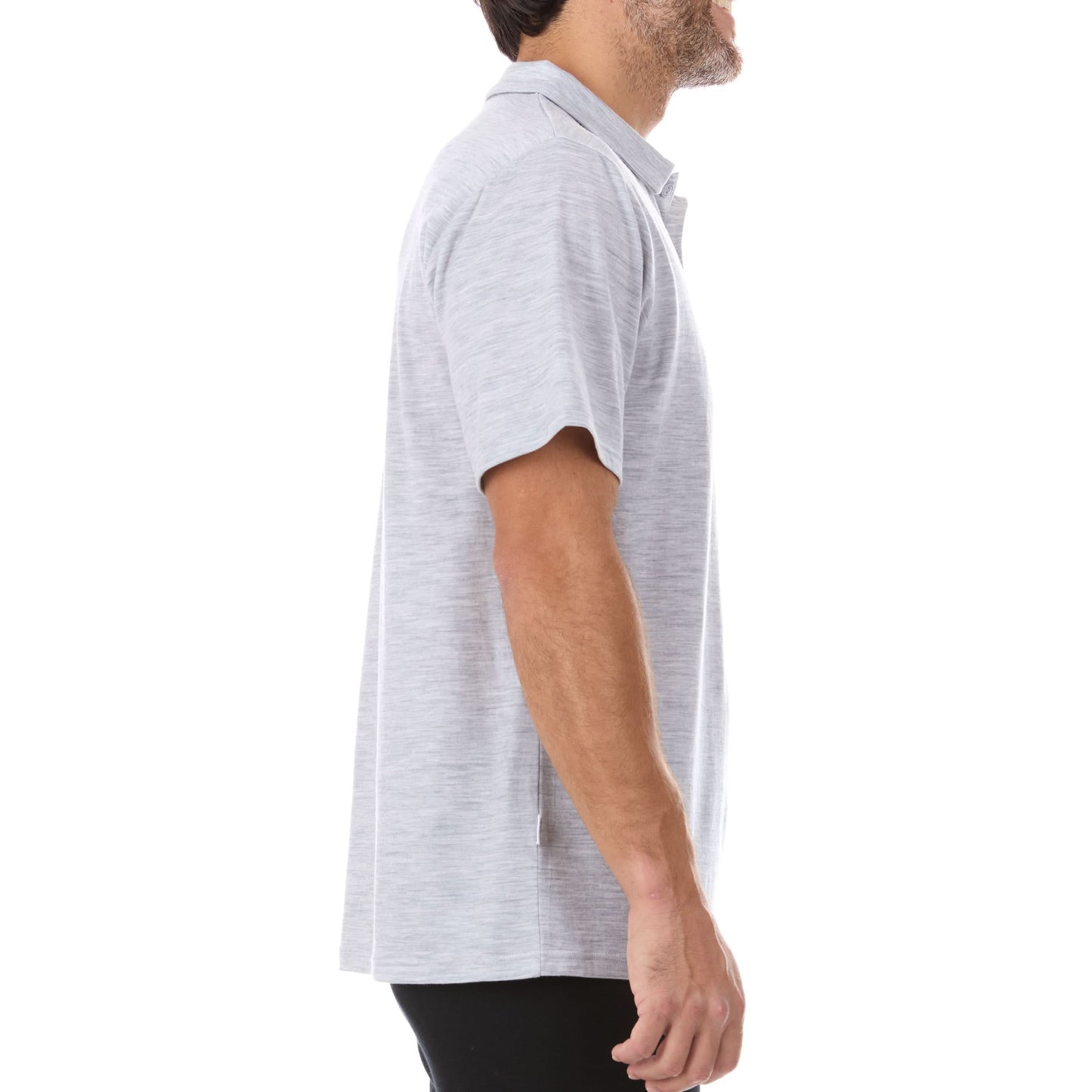 Polo de lana micrométrico para hombre - Woolverino