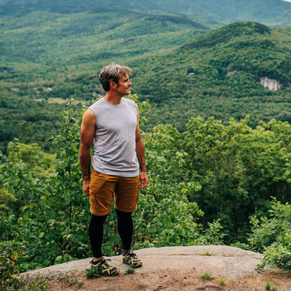 Camiseta sin mangas de lana de peso micro para hombre - Woolverino