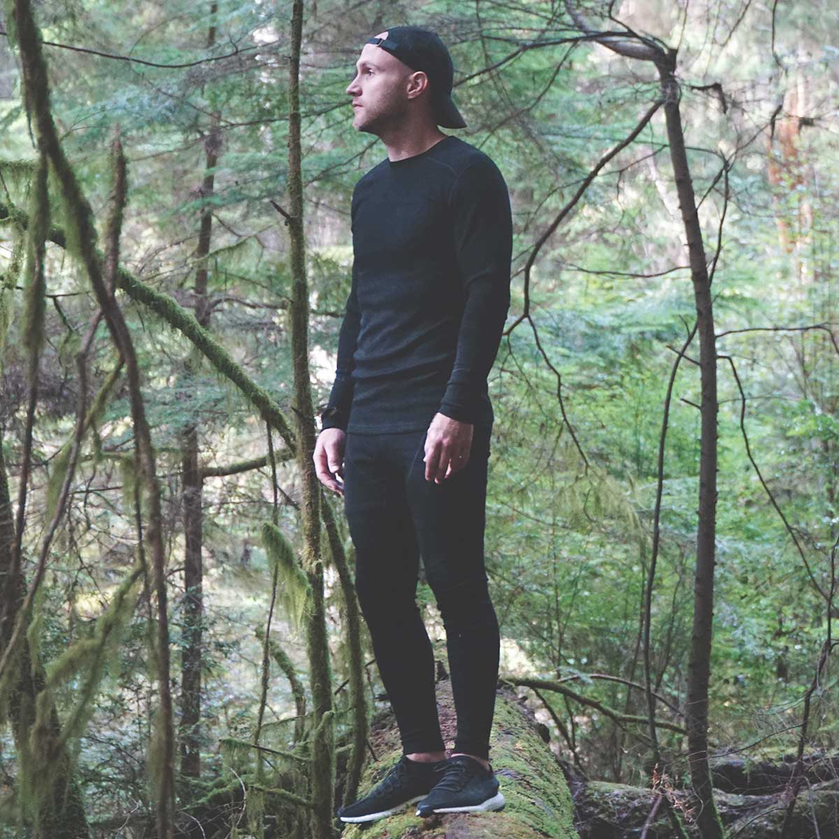 Pantalones de running sin bragueta de lana de peso medio para hombre - Woolverino