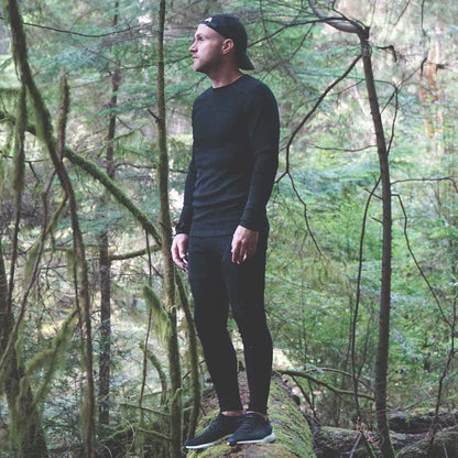 Pantalones de running sin bragueta de lana de peso medio para hombre - Woolverino