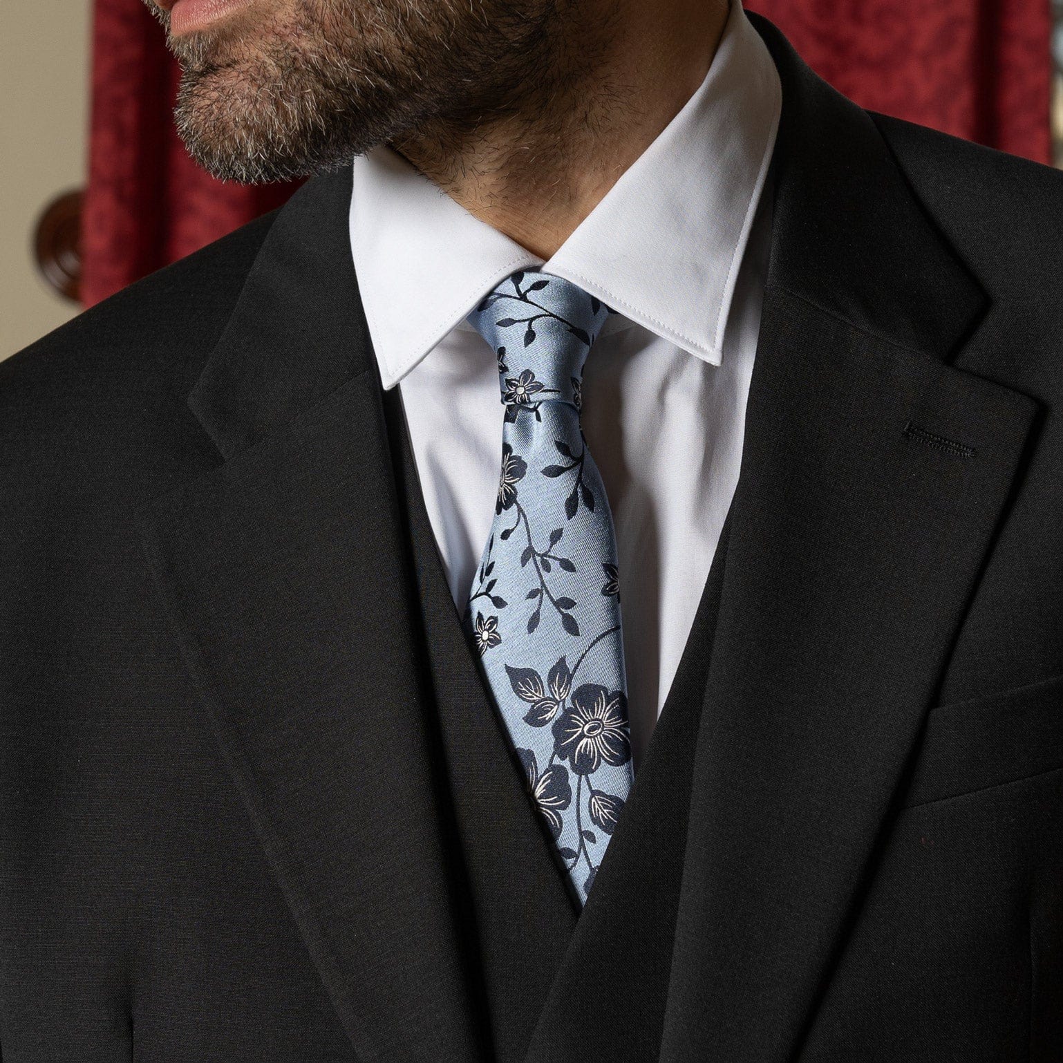 Silvio - Silk Jacquard Tie - Sky Blue - My Men's Shop