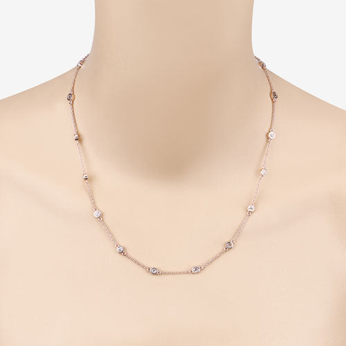 Collar de plata de ley .925 con morganita genuina de 1,62 quilates