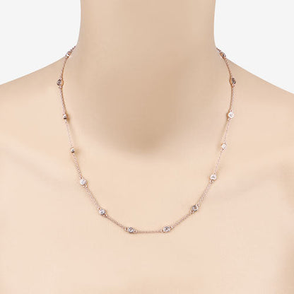Collar de plata de ley .925 con morganita genuina de 1,62 quilates