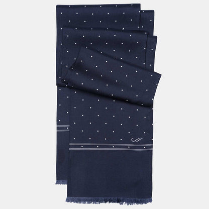 Savona - Slim Silk Scarf - Midnight Blue - My Men's Shop