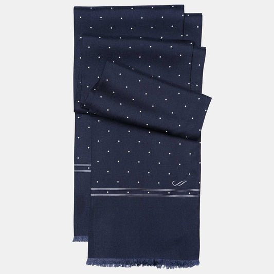 Savona - Slim Silk Scarf - Midnight Blue - My Men's Shop