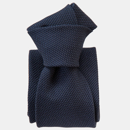 Cavour - Dark Navy Silk Grenadine Tie - My Men's Shop