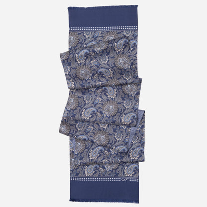 Pasquino - Reversible Silk Scarf - Navy - My Men's Shop