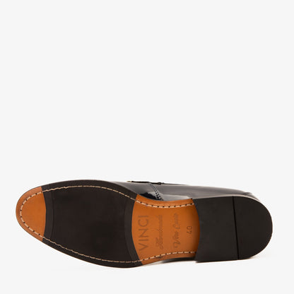 The Imperial Navy Blue & Gold Leather Men Dress Shoe