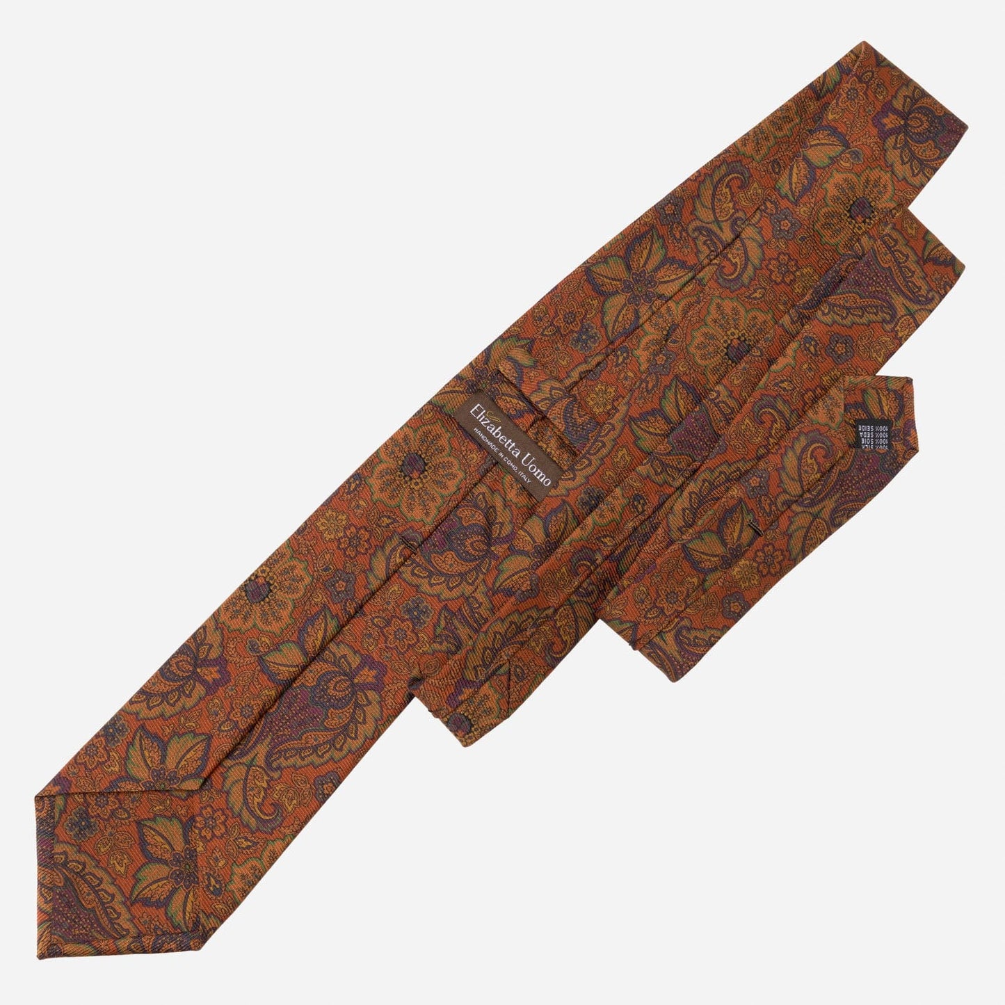 Trevi - Printed Madder Silk Tie - Ginger